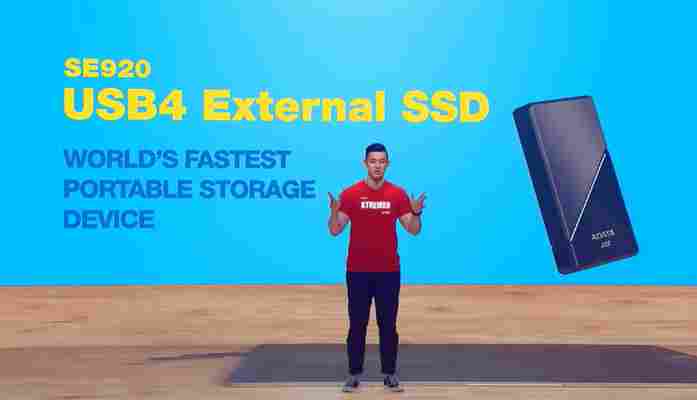 Adata má nejrychlejší externí disk, až 4000 MB/s. A taky NVMe karty SD, nová PCIe 4.0 SSD